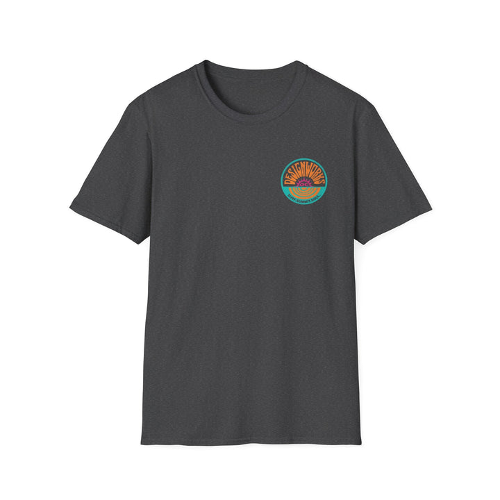 Vintage Casual Beach Logo T-Shirt — Surf Summit Soul - T-Shirt - Dark Heather - OC Designworks