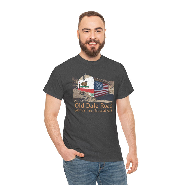 Vintage Joshua Tree "Old Dale Road" T-Shirt — Sunset Mine - T-Shirt - Dark Heather - OC Designworks