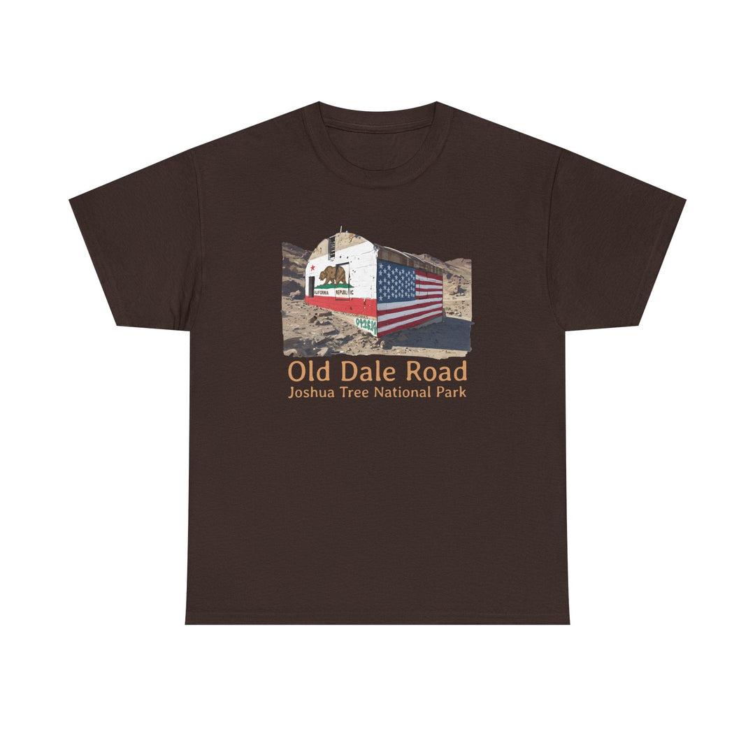 Vintage Joshua Tree "Old Dale Road" T-Shirt — Sunset Mine - T-Shirt - Dark Chocolate - OC Designworks