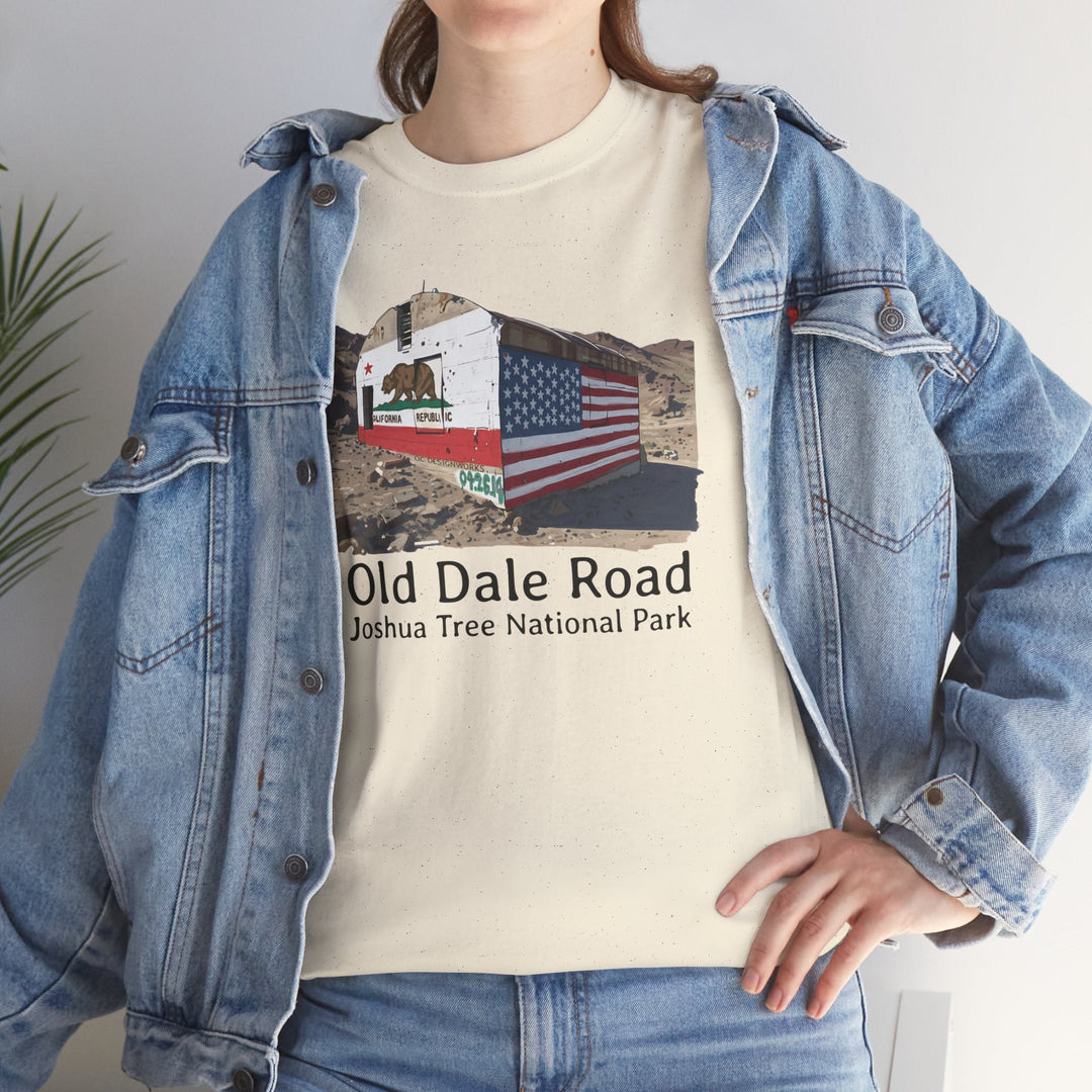 Vintage Joshua Tree "Old Dale Road" T-Shirt — Sunset Mine - T-Shirt - Natural - OC Designworks