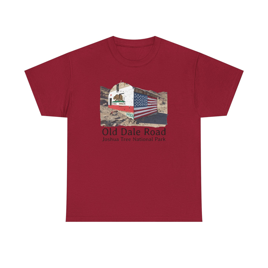 Vintage Joshua Tree "Old Dale Road" T-Shirt — Sunset Mine - T-Shirt - Cardinal Red - OC Designworks