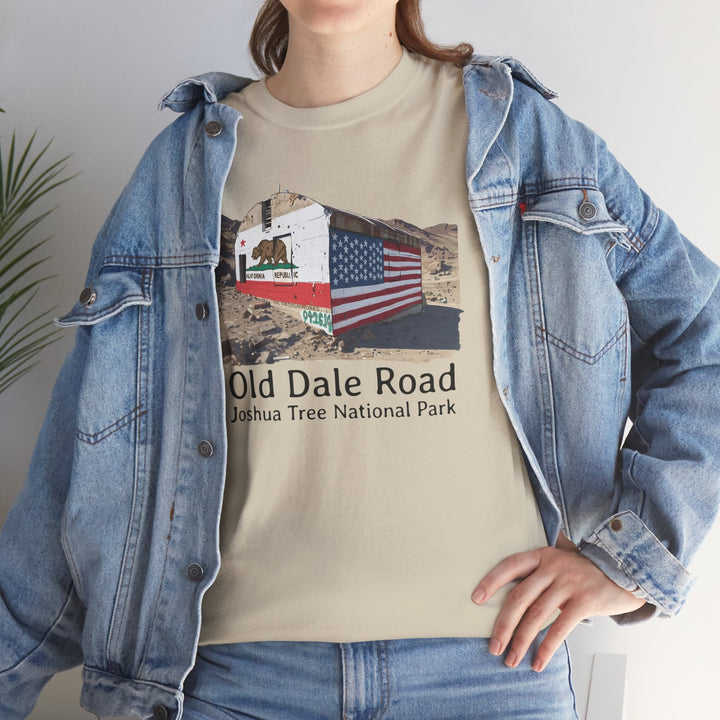 Vintage Joshua Tree "Old Dale Road" T-Shirt — Sunset Mine - T-Shirt - Sand - OC Designworks