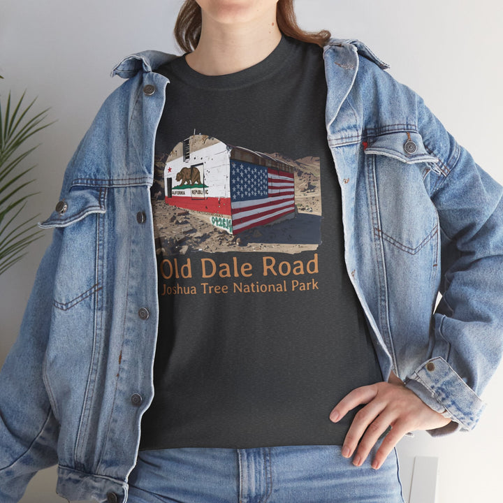 Vintage Joshua Tree "Old Dale Road" T-Shirt — Sunset Mine - T-Shirt - Dark Heather - OC Designworks