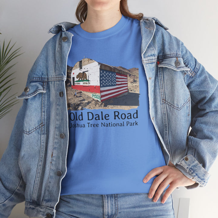 Vintage Joshua Tree "Old Dale Road" T-Shirt — Sunset Mine - T-Shirt - Carolina Blue - OC Designworks