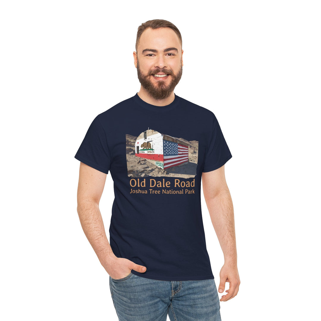 Vintage Joshua Tree "Old Dale Road" T-Shirt — Sunset Mine - T-Shirt - Navy - OC Designworks