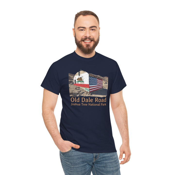 Vintage Joshua Tree "Old Dale Road" T-Shirt — Sunset Mine - T-Shirt - Navy - OC Designworks