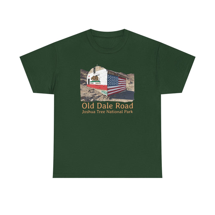 Vintage Joshua Tree "Old Dale Road" T-Shirt — Sunset Mine - T-Shirt - Forest Green - OC Designworks