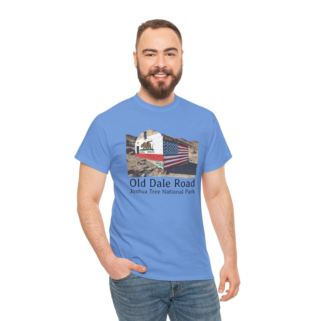 Vintage Joshua Tree "Old Dale Road" T-Shirt — Sunset Mine - T-Shirt - Carolina Blue - OC Designworks