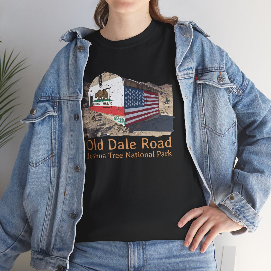 Vintage Joshua Tree "Old Dale Road" T-Shirt — Sunset Mine - T-Shirt - Black - OC Designworks